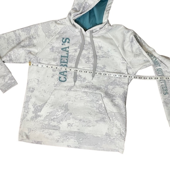 Cabela’s White and Grey Hoodie Size Large - Picture 9 of 9